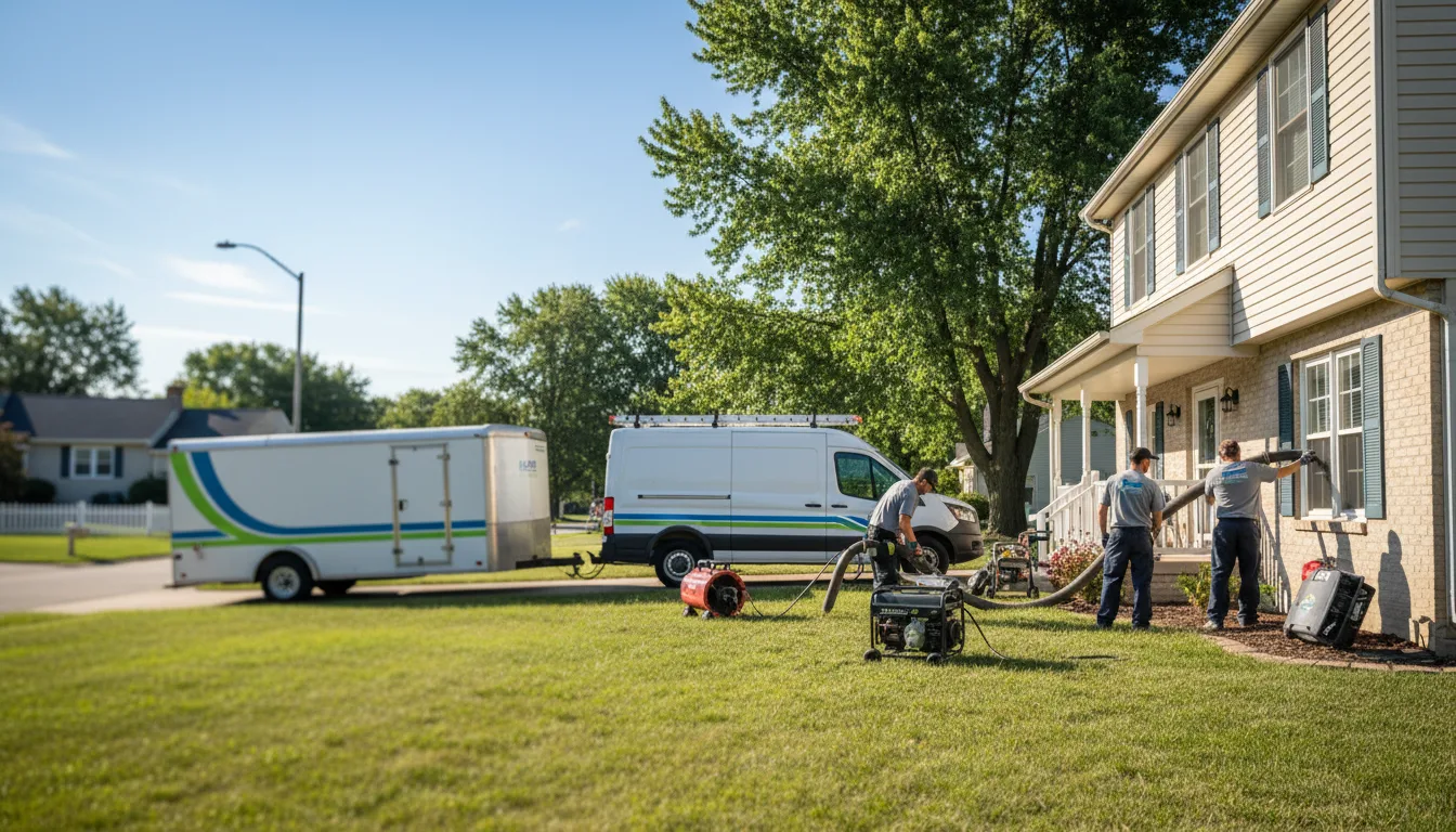Flooded Basement Restoration And Cleanup With Repair in Palmer, IL near me